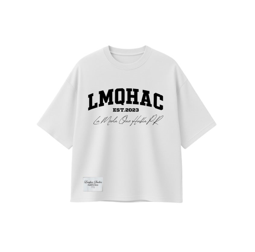 White Pearl Oversized T-Shirt (LMQHAC)