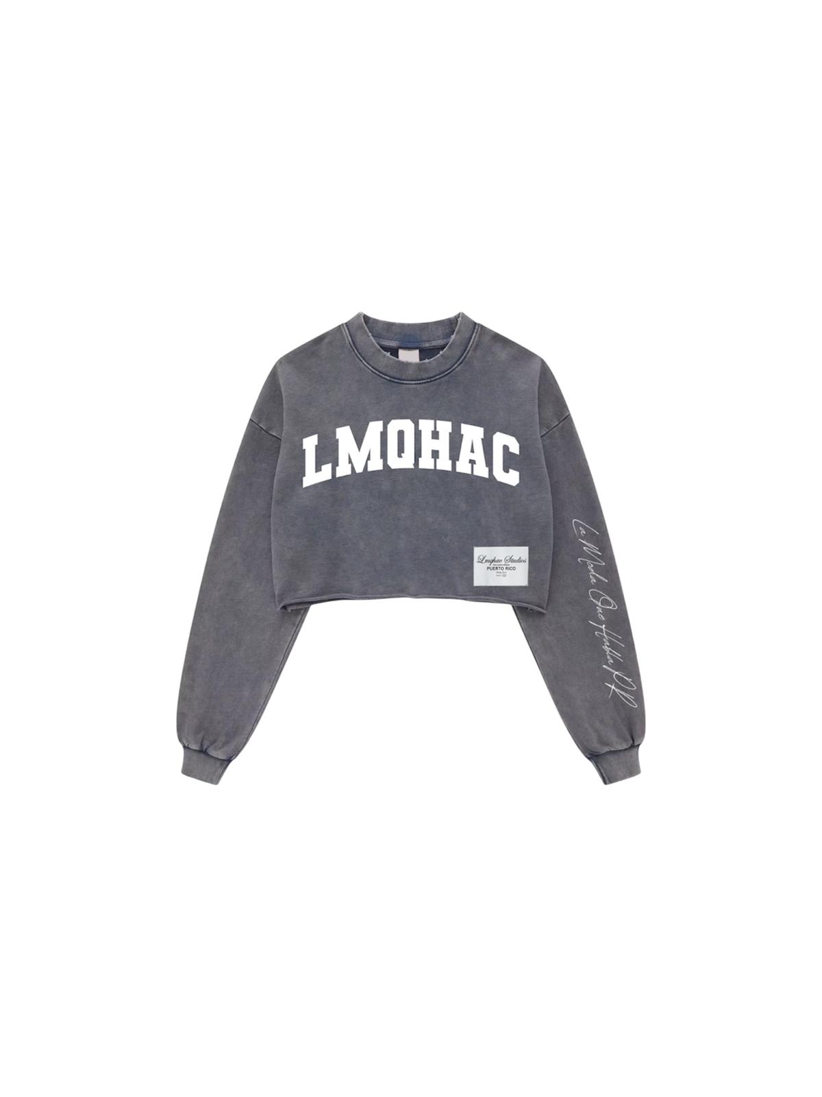 Wash Gray Crop Top LMQHAC