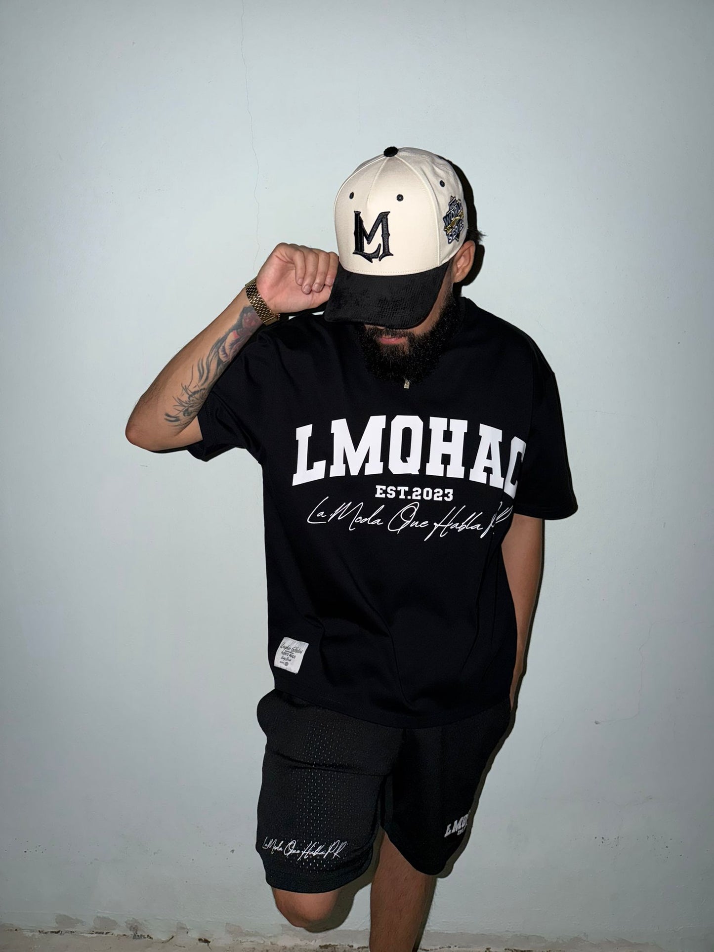 LM Cap Edition- Cream/Black